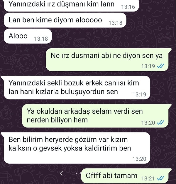 Abi kardeş whatsapp konuşmaları