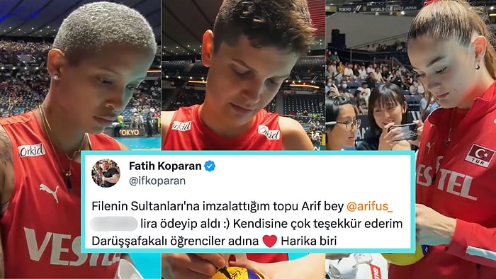 Filenin Sultanları'nın İmzaladığı Voleybol Topu Darüşşafaka'ya Bağışlanmak Üzere Rekor Fiyata Satıldı!