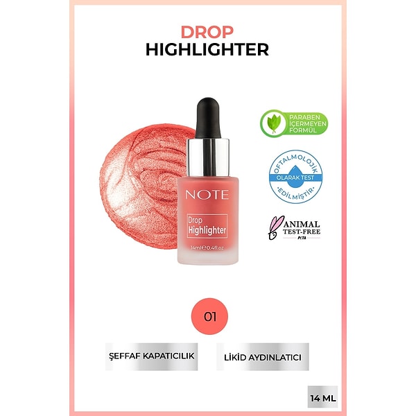 13. Note Drop Highlighter Likit Aydınlatıcı