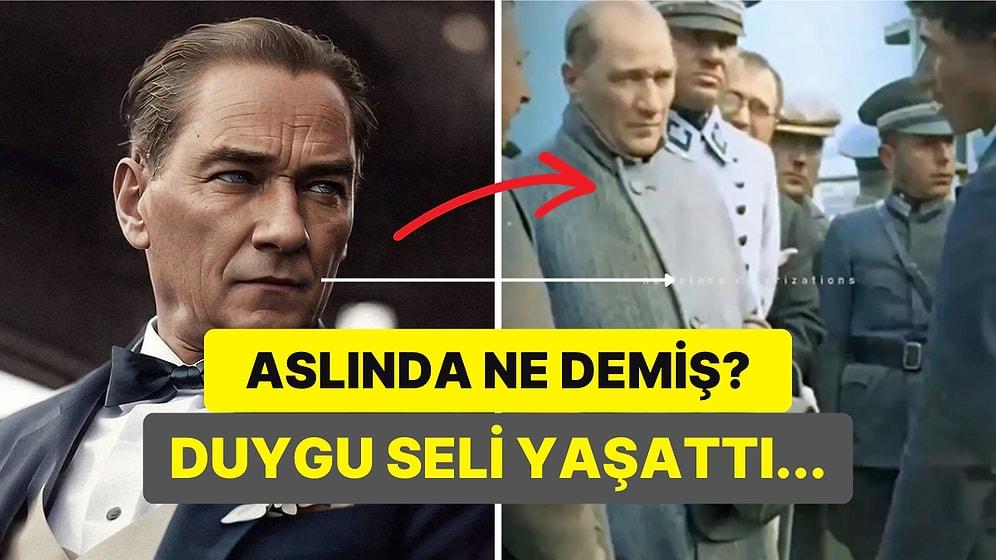 Mustafa Kemal Atatürk'ün Bir Videosunda Yanındakilere Söyledikleri Dudak Okuma Yöntemi ile Deşifre Edildi