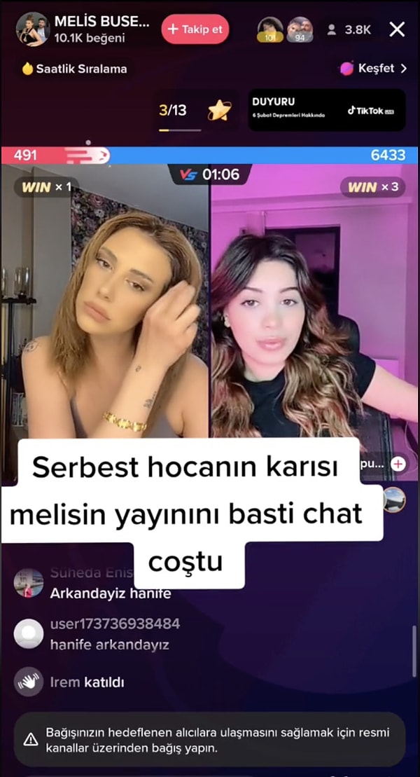 Kocanızın sevgilisiyle hesaplaşmak için TikTok'ta canlı yayın açabilirsiniz. Bu herkesin gelemeyeceği bir medeniyet seviyesi yalnız, sanmıyorum ki sizde o kadar olsun... (!)