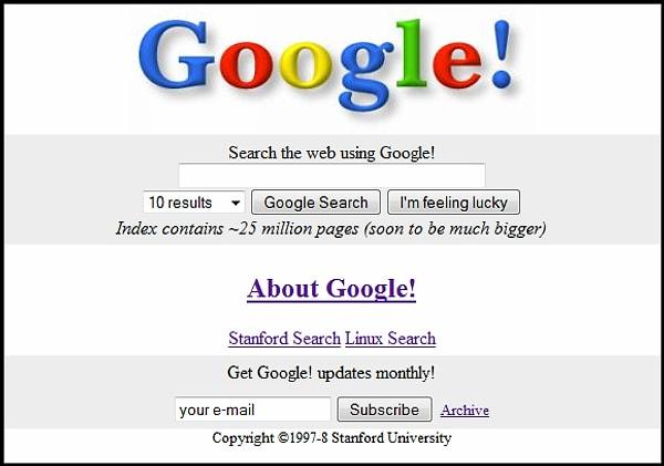 Google'ın 25. yılı