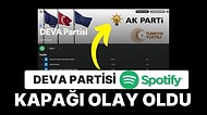 DEVA Partisi'nin Onaylı Spotify Hesabının Kapağında AK Parti Logosunun Yer Alması Gündem Oldu