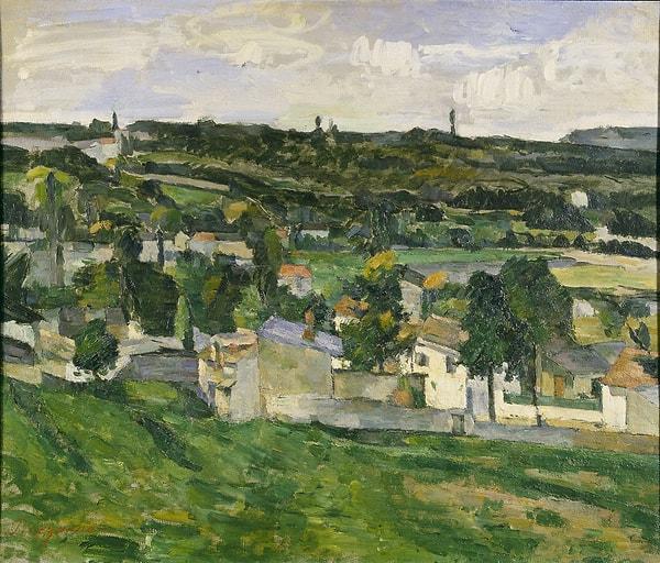 6. Auvers-sur-Oise Manzarası, Cezanne