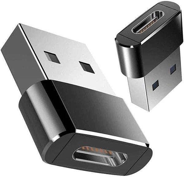 7. Alfais 4429 USB 3.0 to Type C 3.1 Şarj Data Çevirici Dönüştürücü Adaptör
