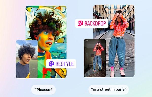Backdrop isimli ikinci kullanışlı özellik ise Instagram'daki fotoğraflarınızı tam anlamıyla her yere götürmenizi sağlıyor.