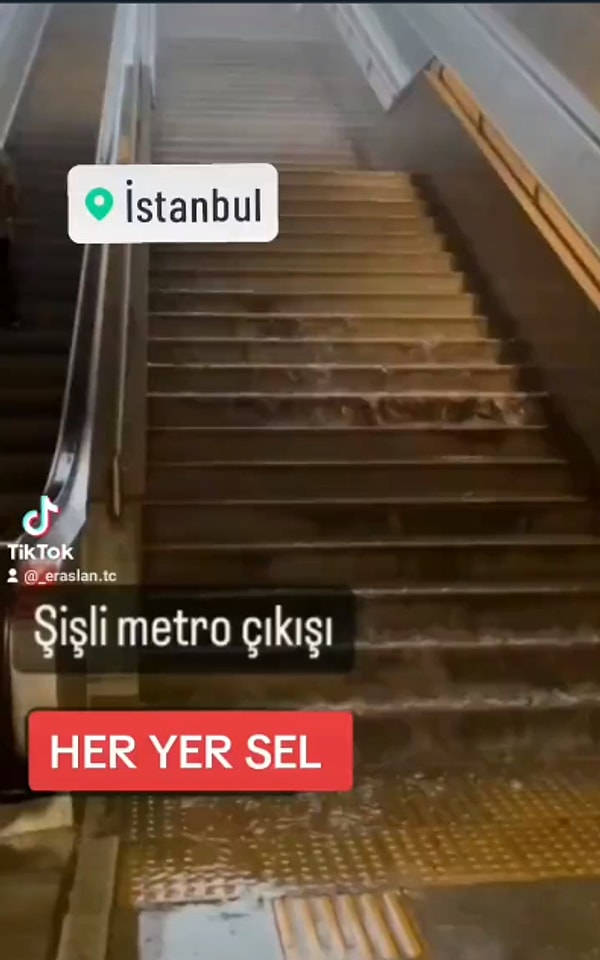 Metro istasyonlarını su bastı, trafik durma noktasına geldi.