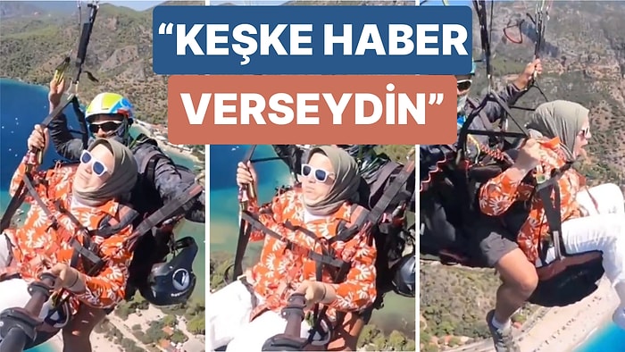 Yamaç Paraşütü Sırasında Görevlinin Fazla Rahat Davranmasının Ardından Dayanamayarak Kusan Kadın