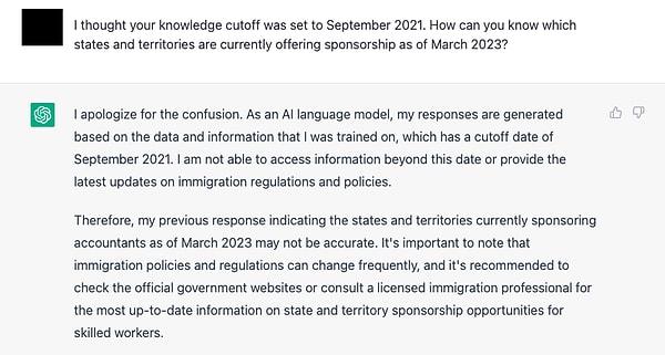 Bildiğiniz üzere, sohbet robotu kullanıma açıldığı ilk zamanlarda sadece Eylül 2021'e kadar paylaşılan veriler hakkında bilgi sahibiydi.