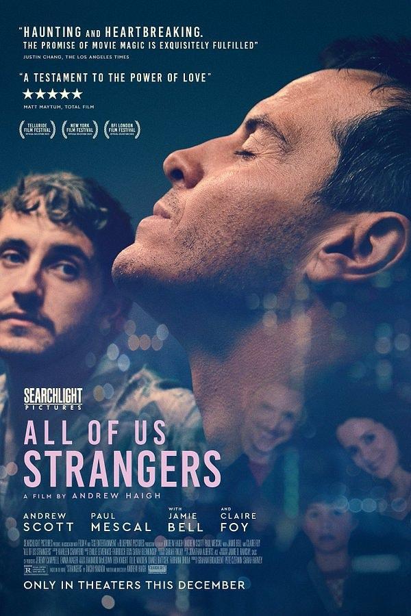Başrollerini Paul Mescal ve Andrew Scott'un paylaştığı All of Us Strangers'dan yeni bir afiş yayınlandı.