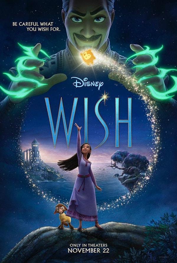 Disney Animations'ın 100. yılını kutlayacağı filmi Wish'ten yeni bir afiş yayımlandı.