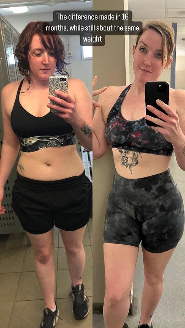 13. "Kilo vermeden 16 ayda spor ile vücudumu değiştirdim."