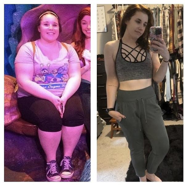 15. "8 yıl ve 60 kilo verdikten sonra değişimim."