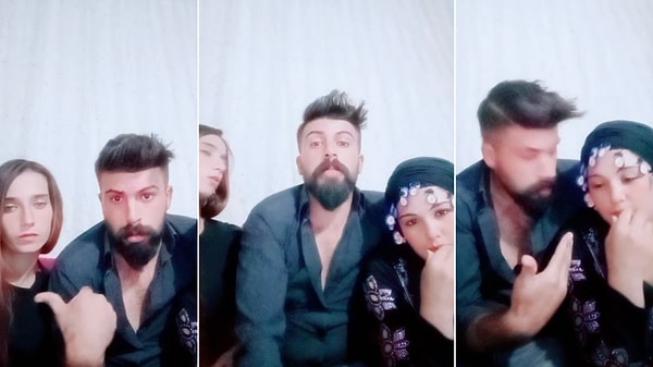 Sosyal medya platformu TikTok üzerinden paylaşılan videoda 2 kişiyle evli olduğunu söyleyen kişi, kendilerini şikayet eden kullanıcılara seslendi.