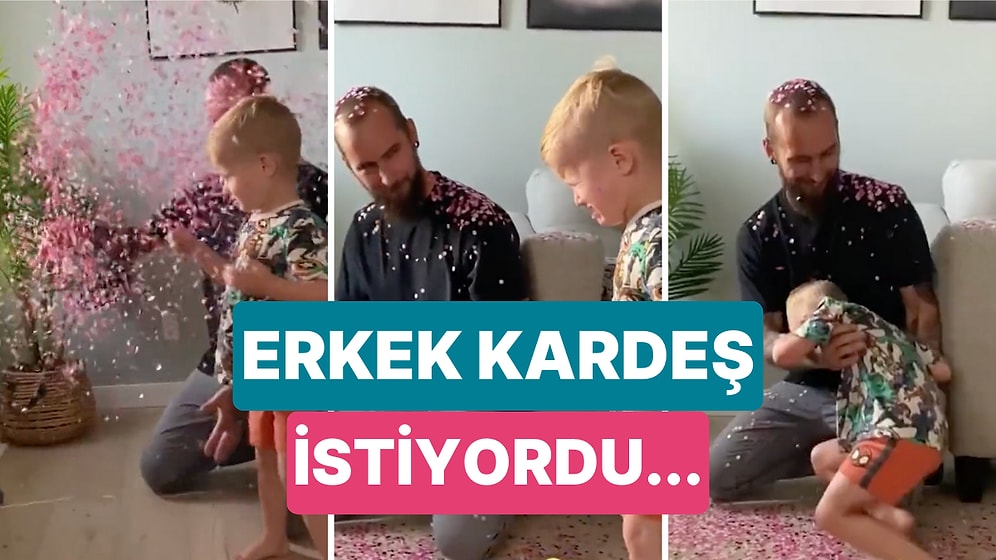 Erkek Kardeş Beklerken Kız Kardeşi Olacağını Öğrenen Minik Abi Hayal Kırıklığına Uğradı!