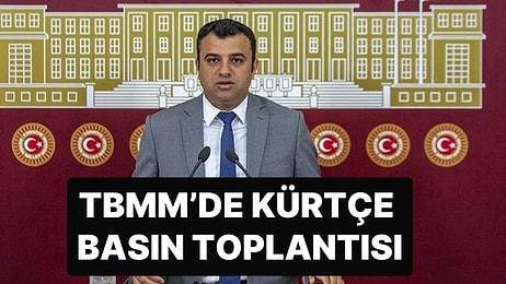 YSP Milletvekili Ömer Öcalan, TBMM’de Kürtçe Basın Toplantısı Düzenledi