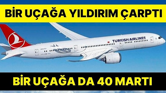 Rize’ye Giden İki Uçak Faciadan Döndü: Birine Yıldırım Diğeri de Martı Sürüsü Çarptı