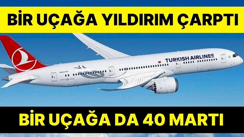 Rize’ye Giden İki Uçak Faciadan Döndü: Birine Yıldırım Diğeri de Martı Sürüsü Çarptı