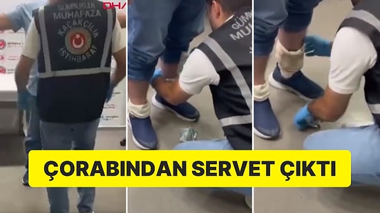 Havaalanında Lüks Saat Operasyonu: Çorabından Servet Çıktı