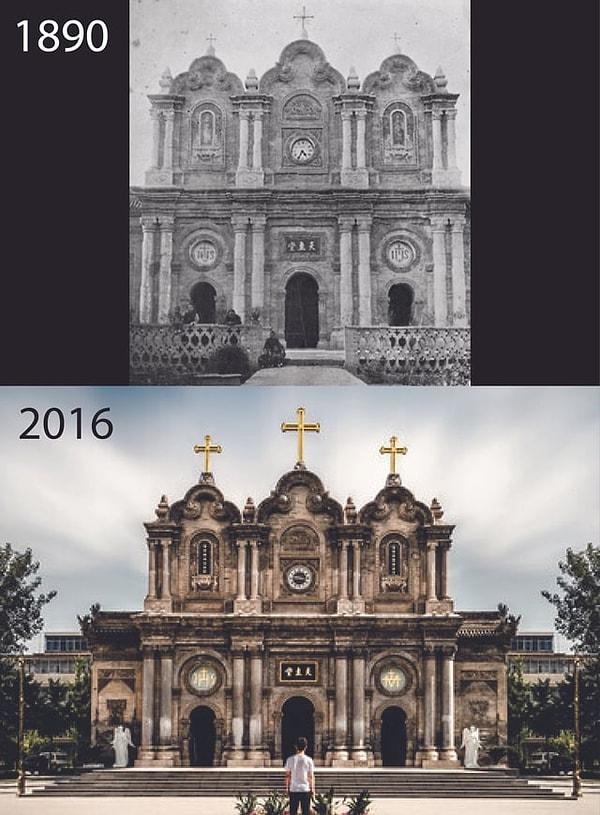 11. Aziz Francis Katedrali, Xi'an, Shanxi, Çin. (1890 ve 2016)