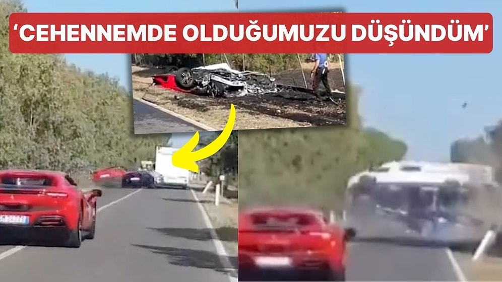 Ferrari ile Lamborghini Çarpıştı: İki Kişi Hayatını Kaybetti