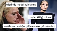 Paris Hilton'un Podyumda Baston Yutmuş Gibi Yürümesine Sosyal Medyadan Acımasız Yorumlar Gecikmedi