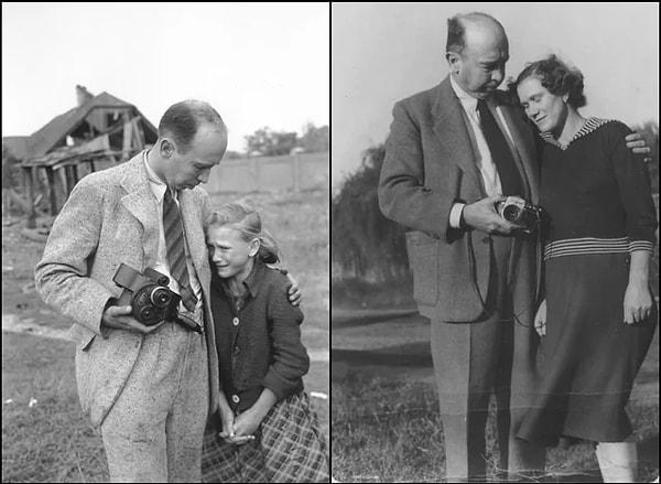10. Amerikan fotoğrafçı Julien Bryan ve Polonyalı Kazimiera Mika savaş sırasında çekilmiş fotoğraflarını savaştan 19 yıl sonra yeniden canlandırırken. (1939-1958)