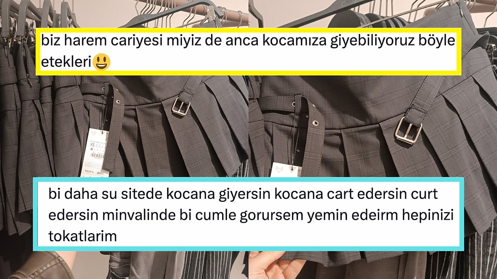 Mağazadaki Mini Eteği Çekip Sadece 'Kocasının' Yanında Giyebileceğini Söyleyen Kadın Büyük Tartışma Yarattı!