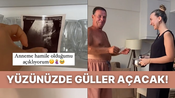 Genç Kadının Anne ve Babasına Yaptığı Naif Hamilelik Sürprizine Tiktok'ta Beğeni Yağmurları Geldi!