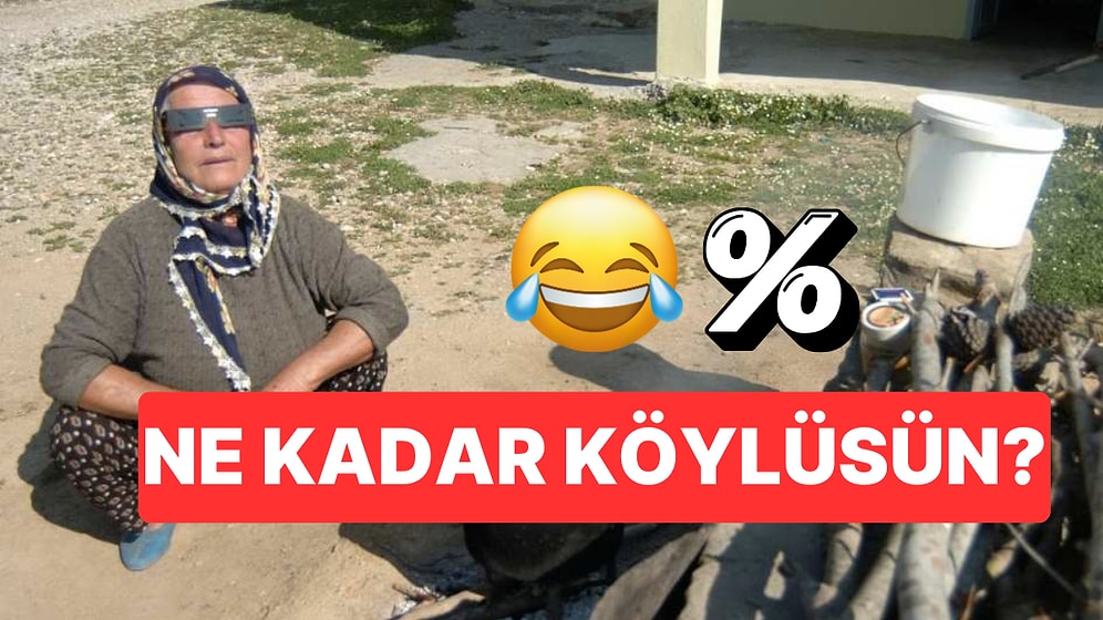 Verdiğin Cevaplara Göre Sen Ne Kadar Köylüsün?