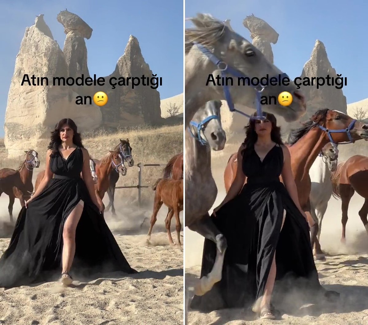 Koşan Atların Arasında Fotoğraf Çektiren Modele At Çarptı - Onedio