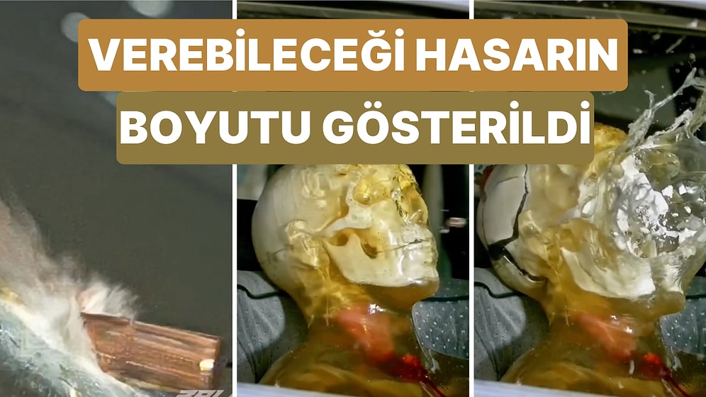 Arabanın Ön Camından Giren Bir Kurşunun Verebileceği Hasar Bir Video ile Gösterildi