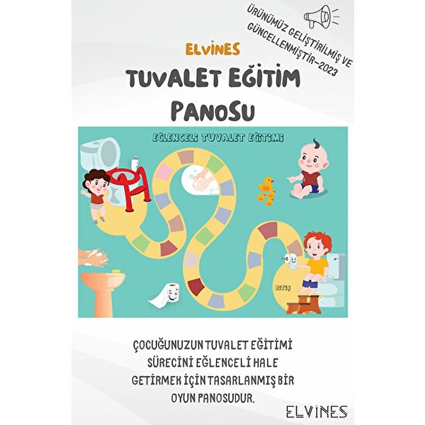 17. Elvines Eğlenceli Tuvalet Eğitimi Panosu