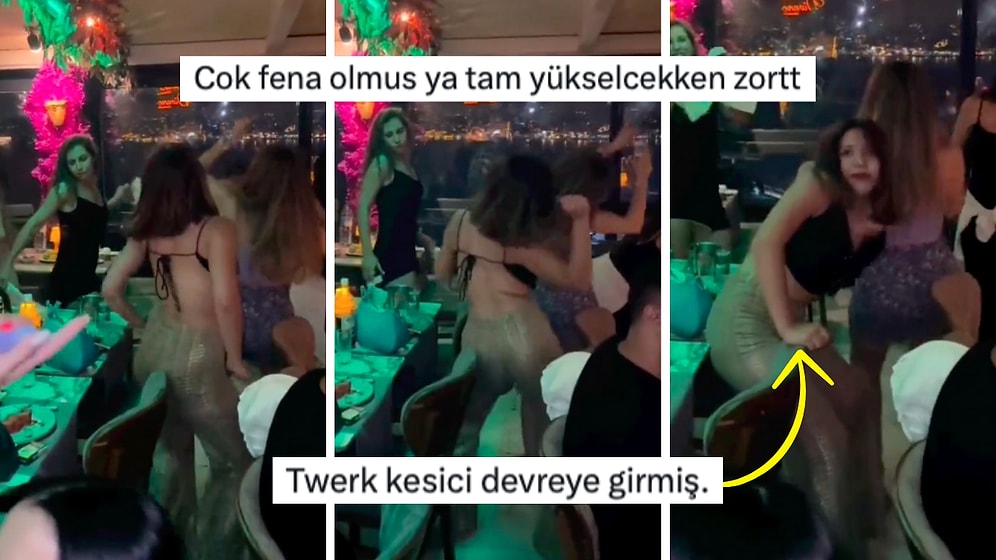 Kulüpte Bir Anda "Erik Dalı" Çalınca Twerk Keyfi Yarıda Kesilen Kadın Dillere Fena Düştü