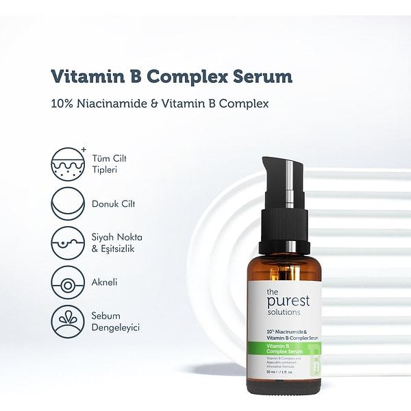 12. The Purest Solutions, Yenileyici ve Yatıştırıcı B Vitamini Cilt Bakım Serumu