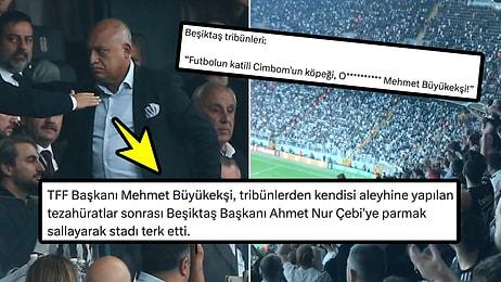Beşiktaş Tribünlerinin Küfürlü Tezahüratı Sonrası TFF Başkanı Mehmet Büyükekşi Stadyumu Terk Etti