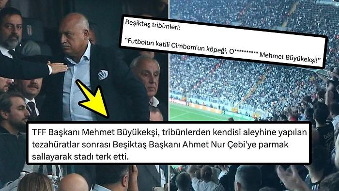 Beşiktaş Tribünlerinin Küfürlü Tezahüratı Sonrası TFF Başkanı Mehmet Büyükekşi Stadyumu Terk Etti