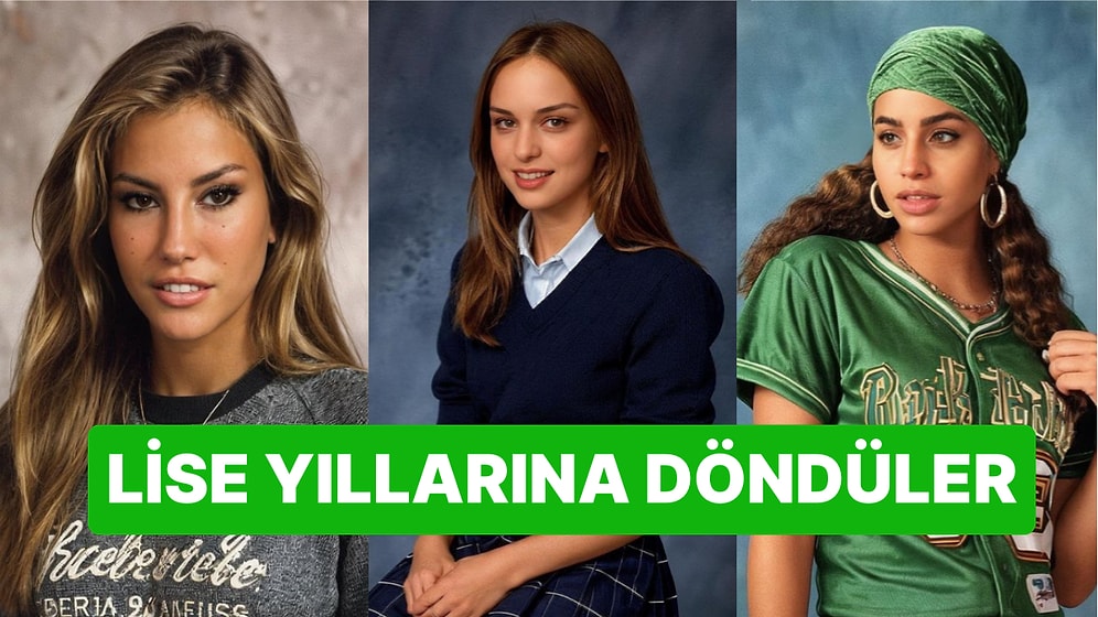 Yapay Zeka ile 90'lı Lise Yıllarına Işınlanan Ünlü İsimlerden Yabancı Dizileri Aratmayan Kareler