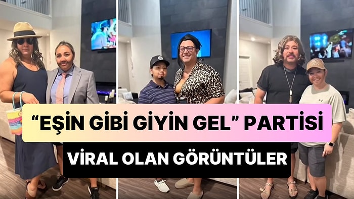 İnsanlar Eğlenmesini Biliyor: 'Eşin Gibi Giyin Gel' Partisi Düzenleyen Çiftlerin Viral Olan Görüntüleri