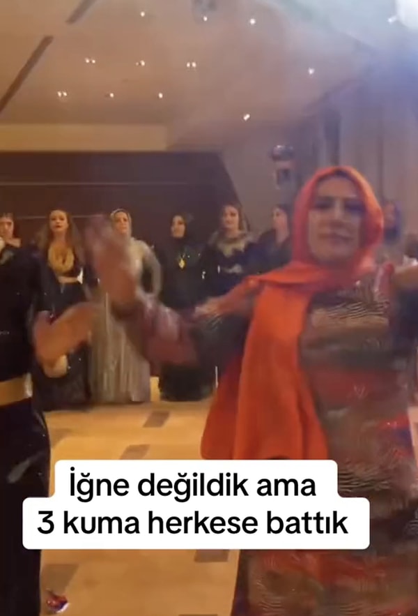 Paylaşımına da  "'İğne değildik ama 3 kuma herkese battık." notunu yazdı. Söz konusu paylaşım sosyal medyada tepki çekti.