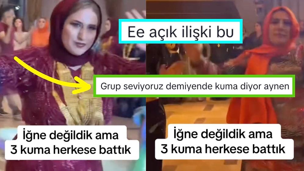 3 Kumasıyla Birlikte Düğünde Halay Çeken Kadının Videosu Hepinize Açık İlişkiyi Sorgulatacak