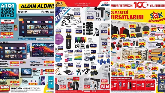 İndirim Günleri Başlıyor! 7 - 14 Ekim 2023 Haftasında A101, BİM ve ŞOK Aktüel Ürünler Listesinde Ne Var?