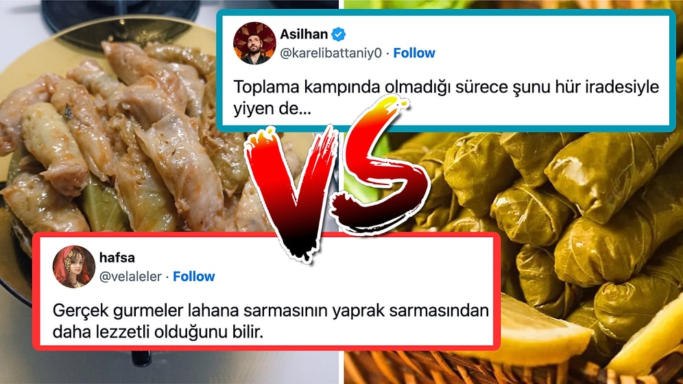 Yaprak mı Lahana mı? "Lahana Sarması Seven Var mı?" Sorusu Twitter'ı İkiye Böldü