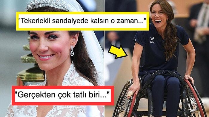 Galler Prensesi Kate Middleton'ın Tekerlekli Sandalyeyle Ragbi Maçına Katılması Sosyal Medyayı İkiye Böldü!