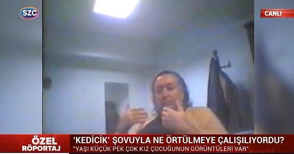 Şimdi ise Sözcü TV’de yeni bir görüntü yayınlandı. Görüntüde Adnan Oktar, eski manken Ebru Şimşek’e kurdukları iğrenç tezgahı kendi ağzıyla anlatıyor.