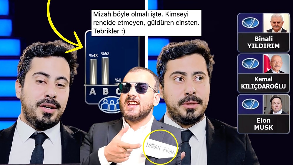 Muhammed Nur Nahya'nın "Cumhurbaşkanı Kim Milyoner Olmak İster'e Katılırsa" Parodisi Gündeme Bomba Gibi Düştü