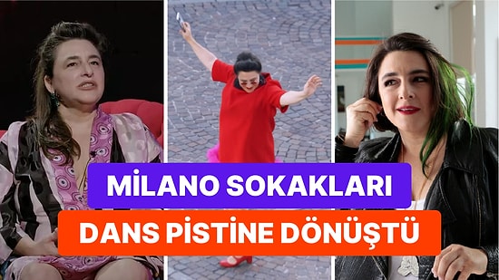 Esra Dermancıoğlu'nun Milano Sokaklarında Çılgınlar Gibi Dans Ettiği Anları Görmelisiniz