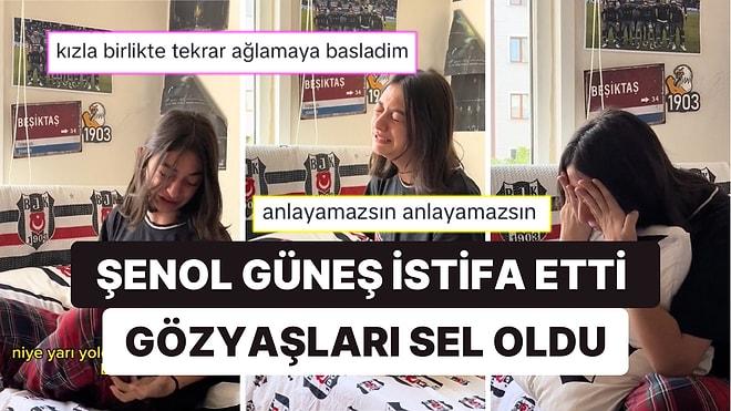 Şenol Güneş'in İstifası Üzerine Ağlama Krizine Giren Beşiktaşlı Kız Camiasını Kederlendirdi