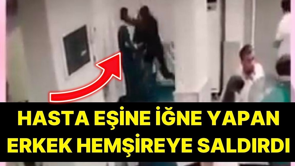 Rahatsızlanan Eşine İğne Yapan Erkek Hemşireye Saldırdı, Burnunu Kırdı!