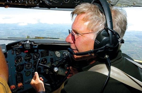 7. Harrison Ford - Helicopter Pilot